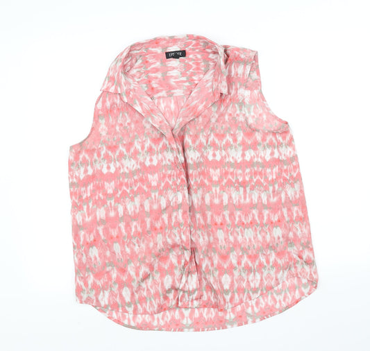 Womens UK Size L Episode Red Basic Button-Up