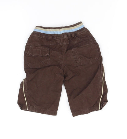 mini mode Boys Brown   Sweatpants Leggings Size 3-6 Months
