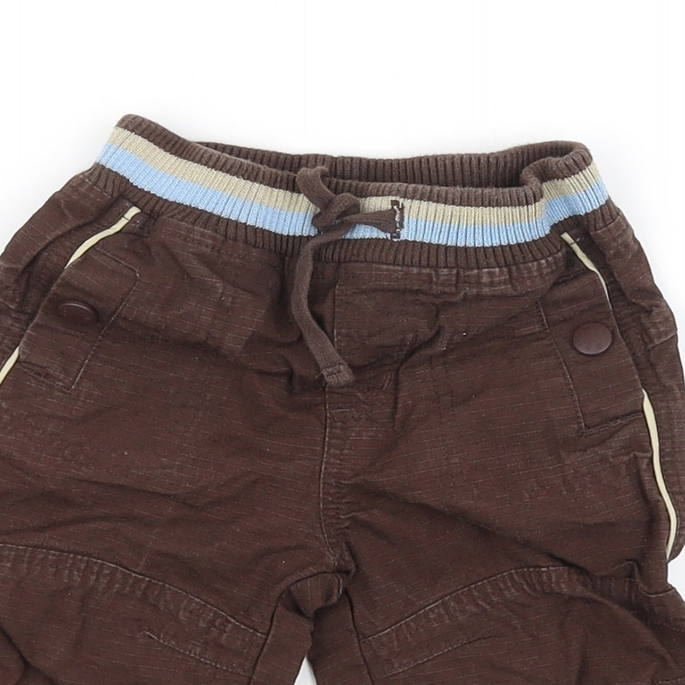 mini mode Boys Brown   Sweatpants Leggings Size 3-6 Months