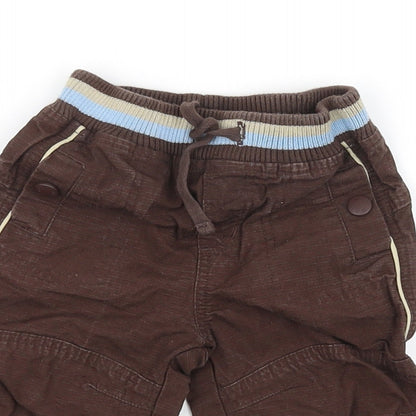 mini mode Boys Brown   Sweatpants Leggings Size 3-6 Months