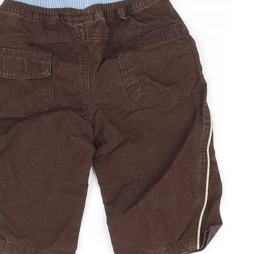 mini mode Boys Brown   Sweatpants Leggings Size 3-6 Months
