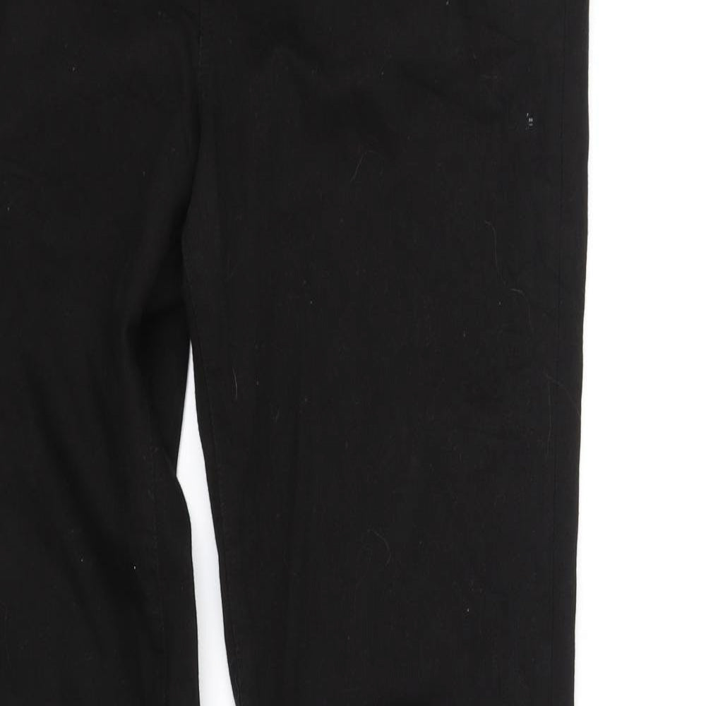 Womens UK Size 14 pre worn Regular Fit Straight Black Jeans