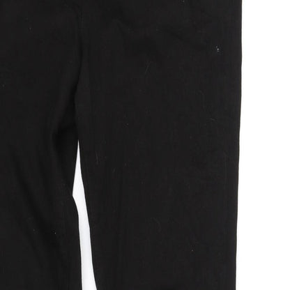 Womens UK Size 14 pre worn Regular Fit Straight Black Jeans