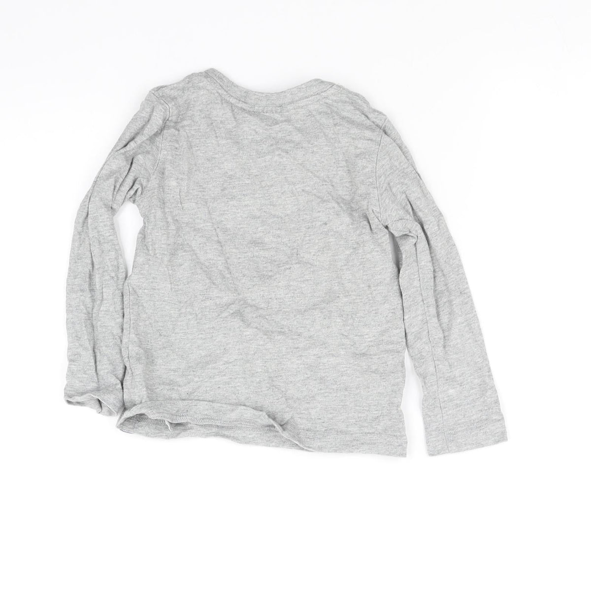 pre worn Girls Grey   Basic T-Shirt Size 2-3 Years