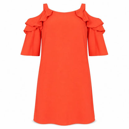 Papaya Womens Orange   Fit & Flare  Size 8