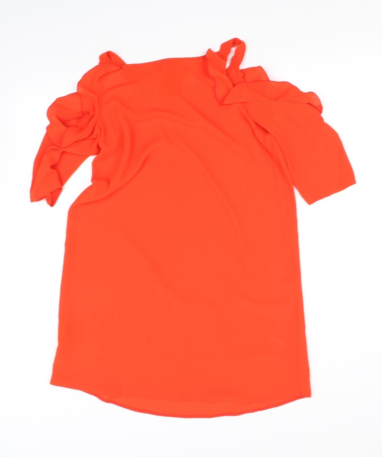 Papaya Womens Orange   Fit & Flare  Size 8