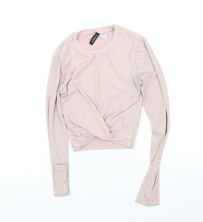 Divided Womens Pink   Basic Blouse Size XS