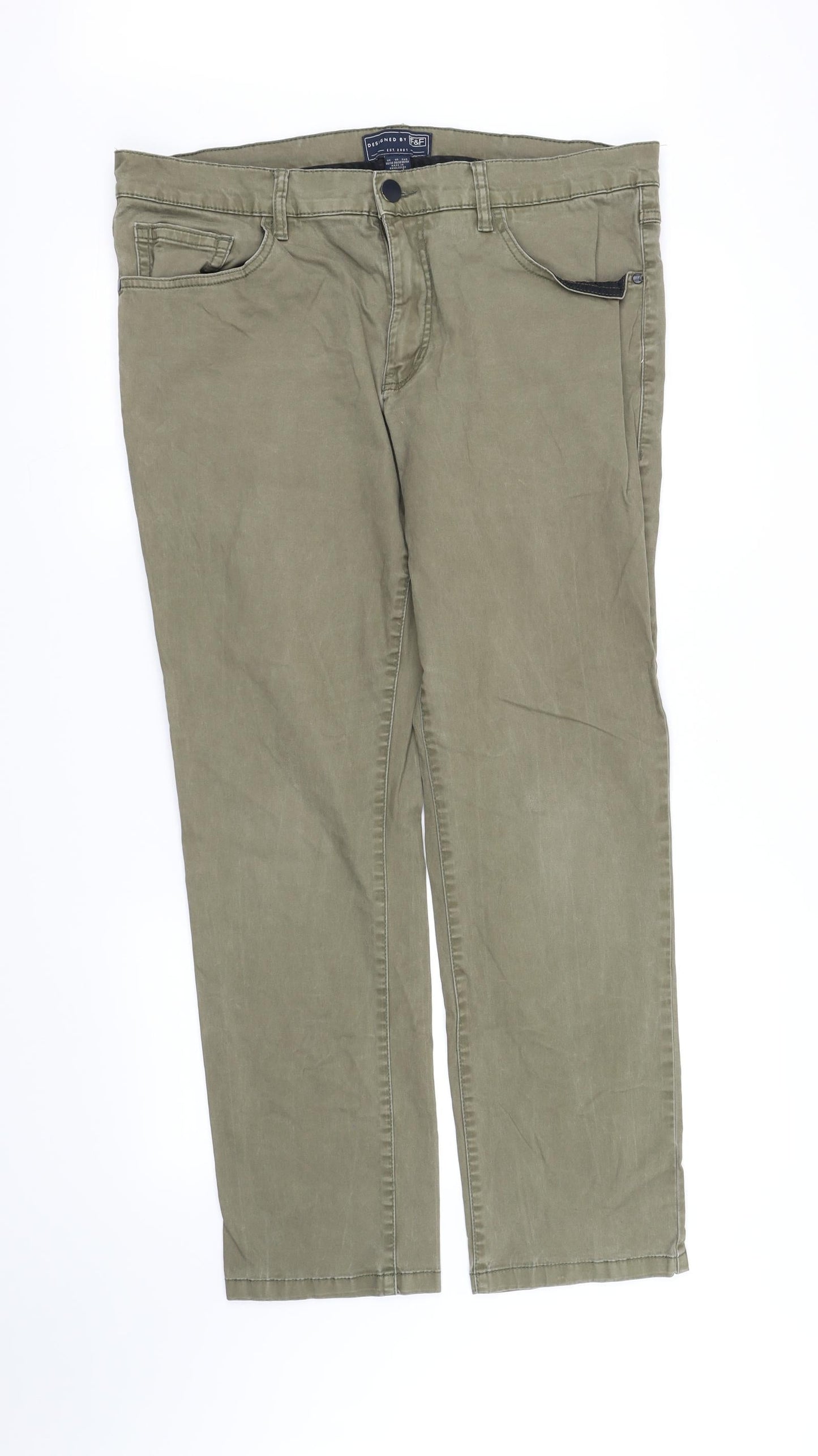 F&F Womens Beige   Trousers  Size M L32 in