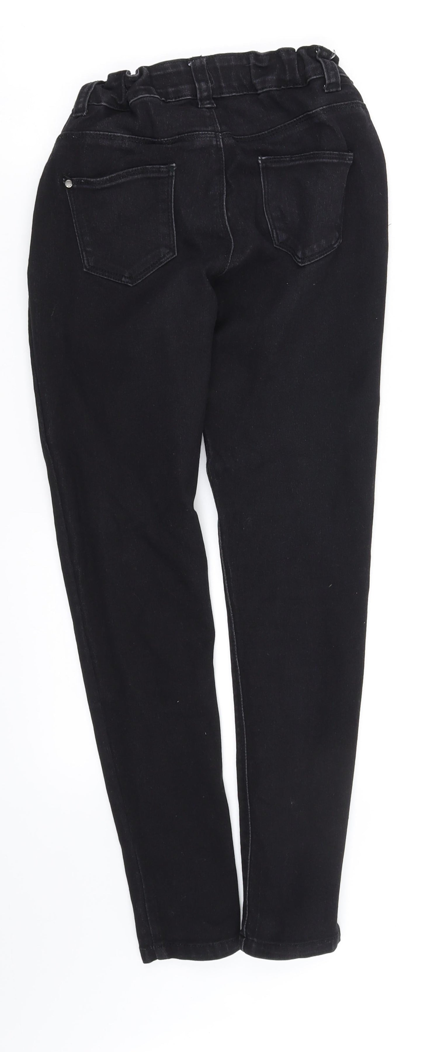 deiem co Girls Black   Straight Jeans Size 10-11 Years