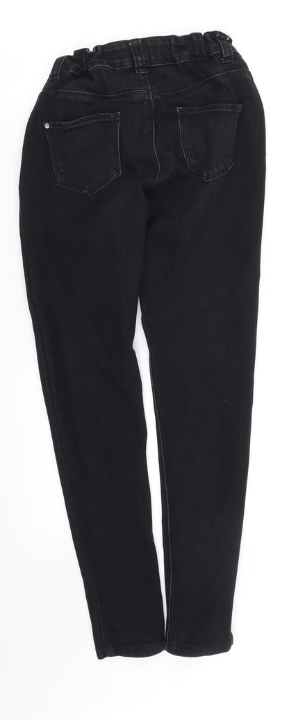 deiem co Girls Black   Straight Jeans Size 10-11 Years