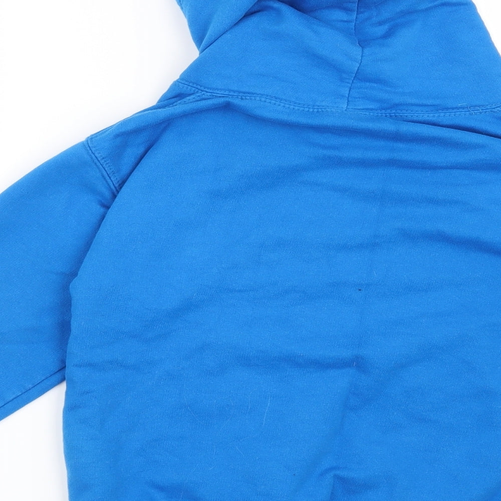 Awdis Girls Blue   Pullover Hoodie Size 9-10 Years  - Unicorn-Darcie