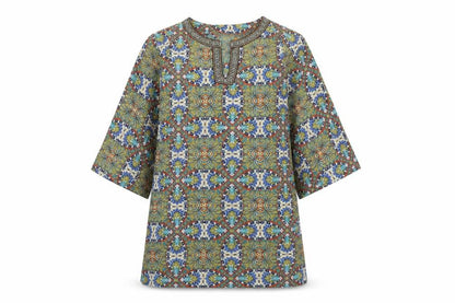 Boohoo Womens Green Geometric  Shift  Size 8