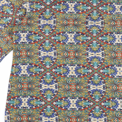 Boohoo Womens Green Geometric  Shift  Size 8