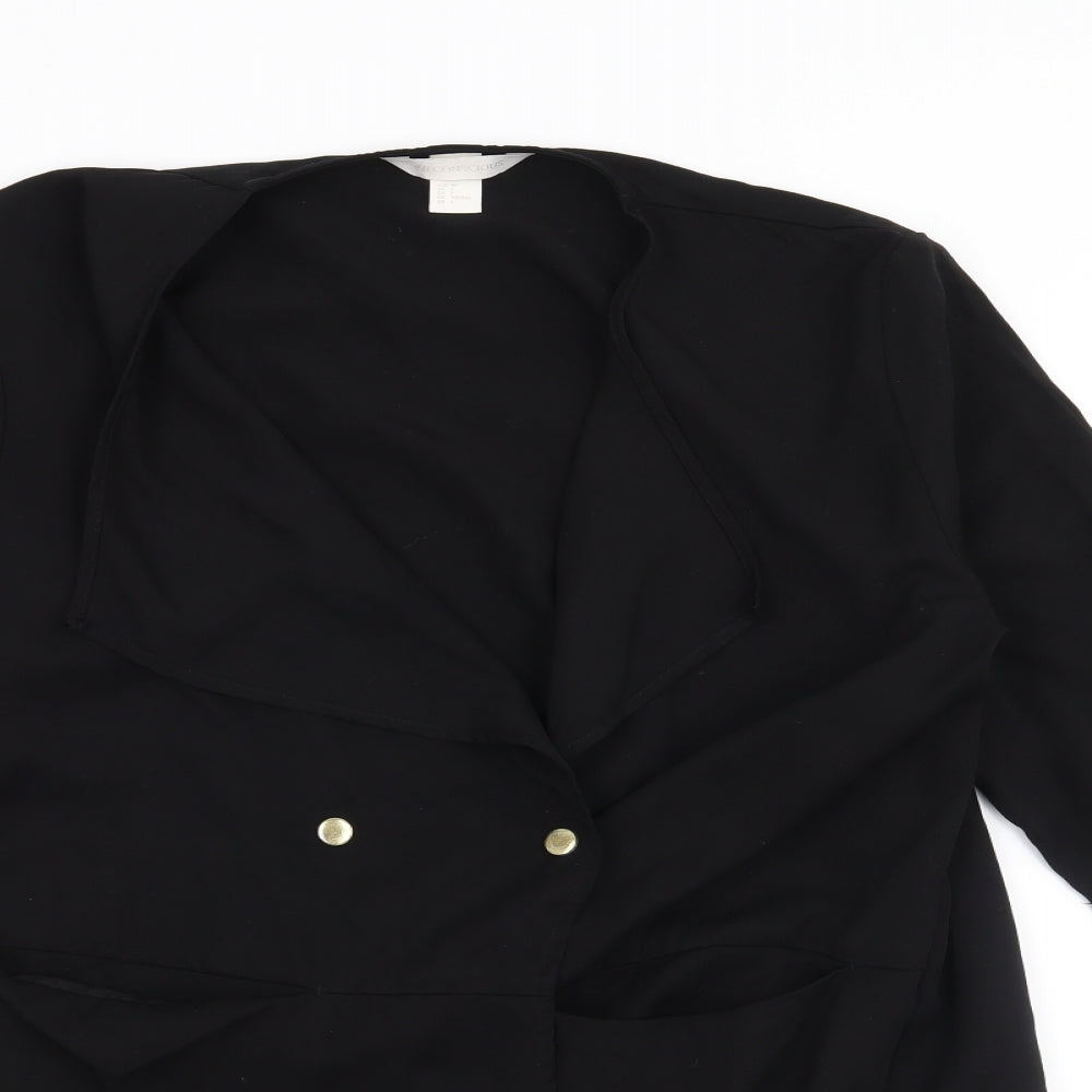 Womens UK Size 8 H&M Black Jacket