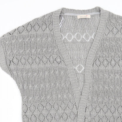 Per Una Womens Grey   Cardigan Jumper Size 10