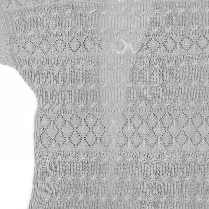 Per Una Womens Grey   Cardigan Jumper Size 10