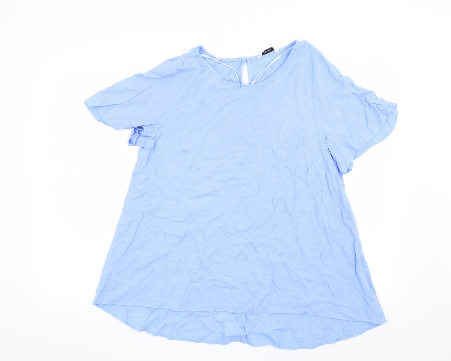 Womens UK Size 14 George Blue Basic Blouse