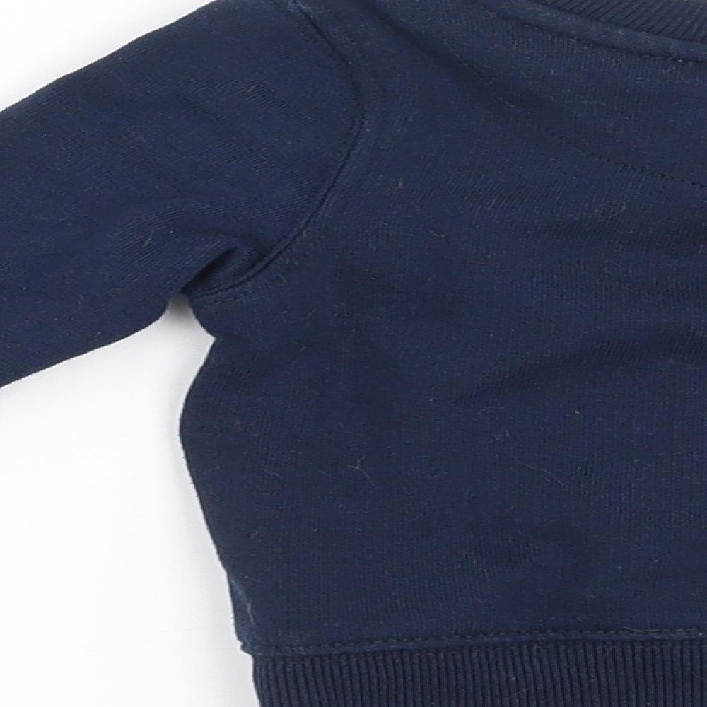 Rebel Boys Blue   Pullover Jumper Size 9-12 Months  - Brooklyn