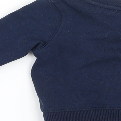 Rebel Boys Blue   Pullover Jumper Size 9-12 Months  - Brooklyn