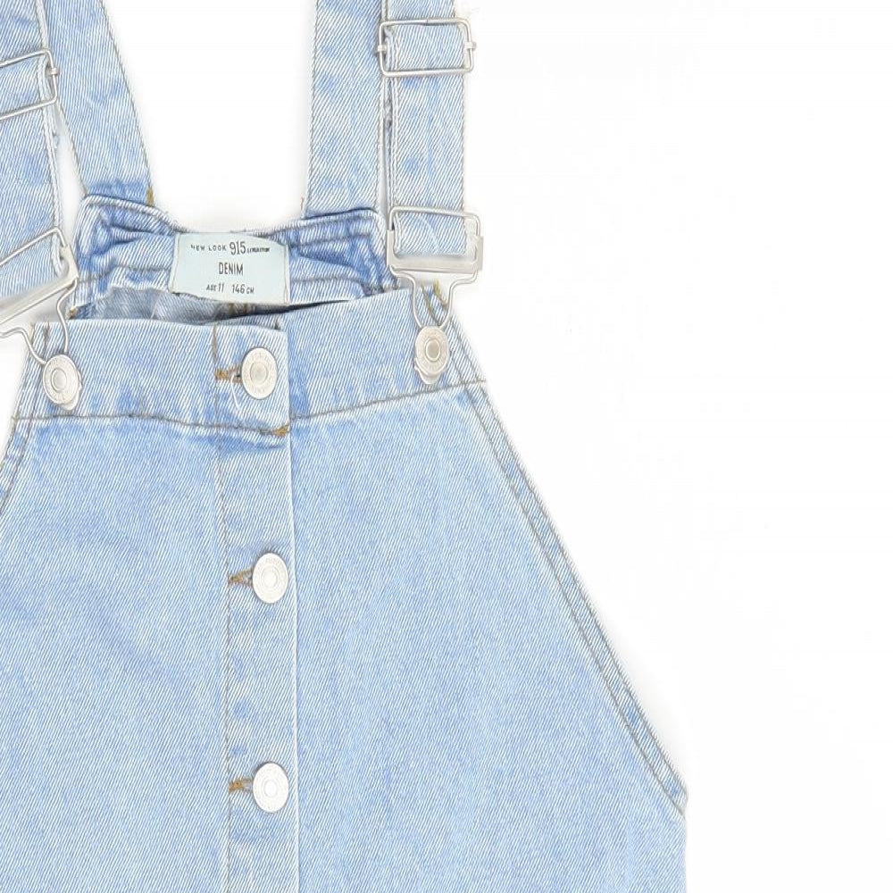 Newlook Girls Blue   Dungaree One-Piece Size 11 Years