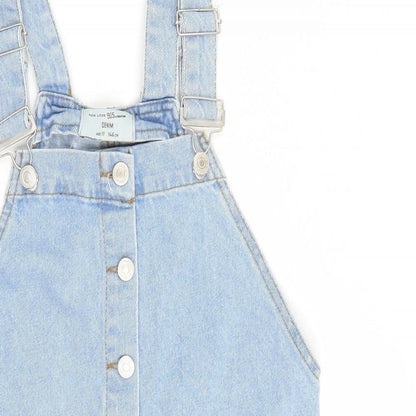 Newlook Girls Blue   Dungaree One-Piece Size 11 Years
