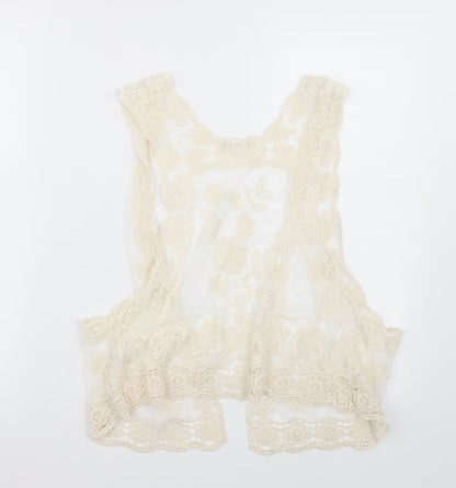 Brave Soul Womens Clear   Cardigan Jumper Size M