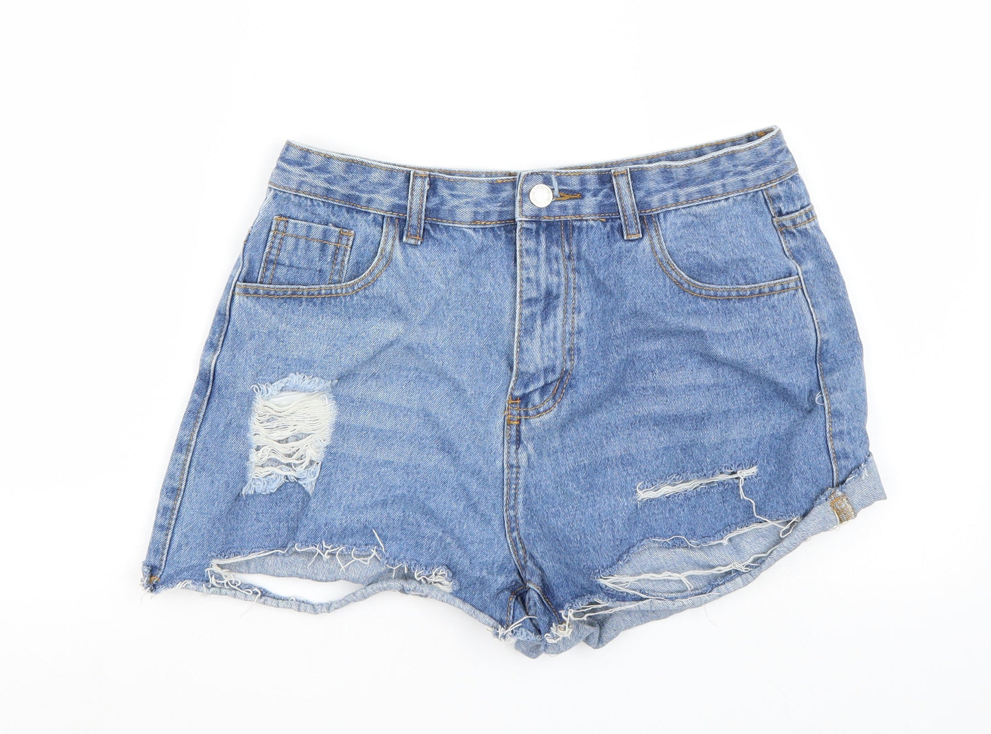 Womens UK Size L Preworn Regular Fit Cut-Off Shorts