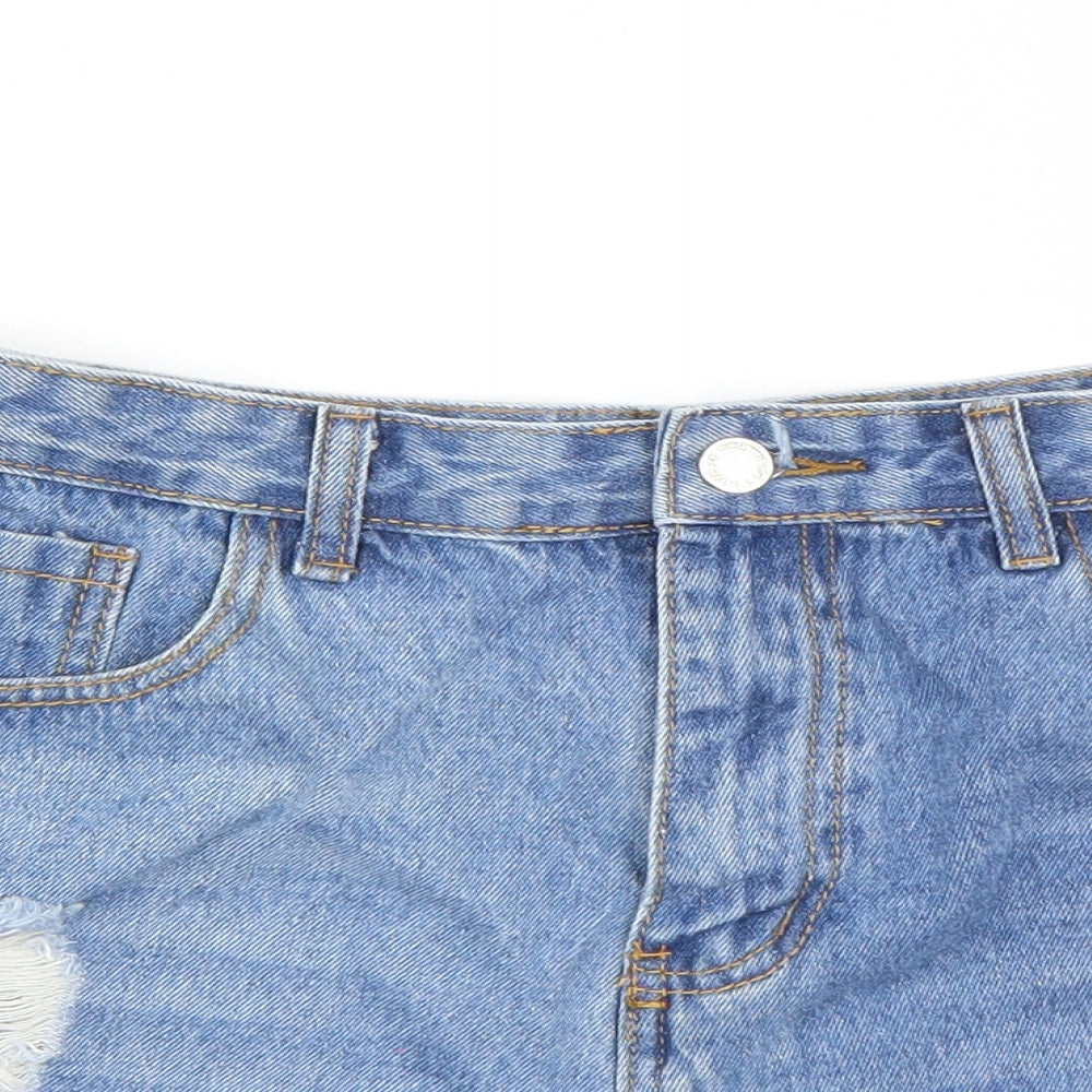 Womens UK Size L Preworn Regular Fit Cut-Off Shorts