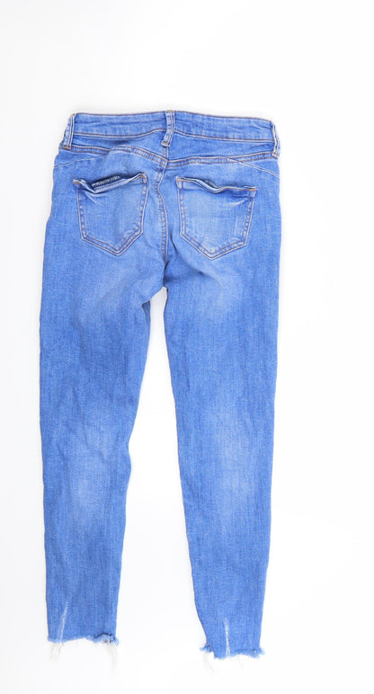 Denim & Co. Womens Blue   Capri Jeans Size 4 L24 in