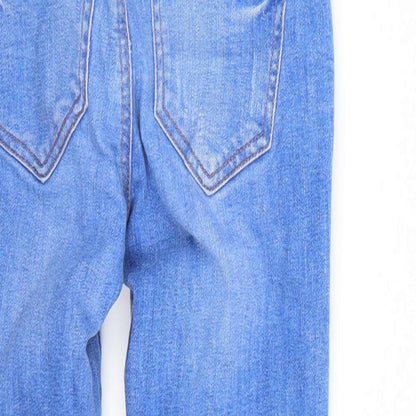 Denim & Co. Womens Blue   Capri Jeans Size 4 L24 in