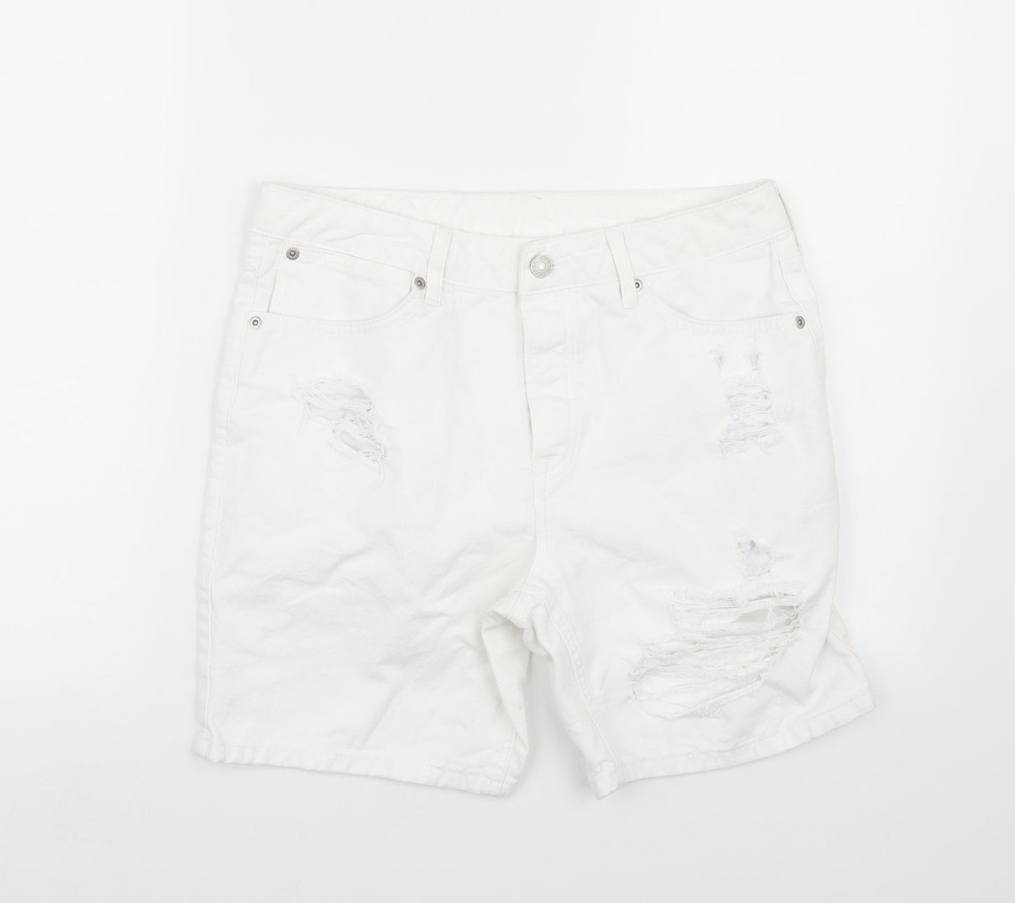 Womens UK Size 32 Preworn Regular Fit Bermuda Shorts