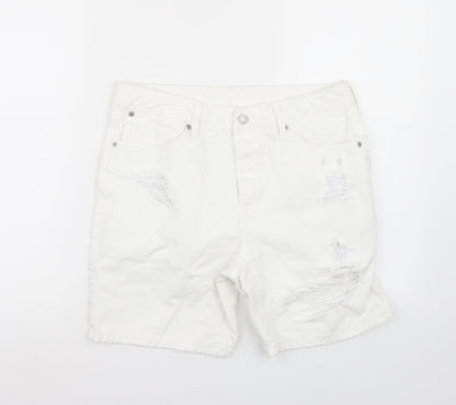 Womens UK Size 32 Preworn Regular Fit Bermuda Shorts