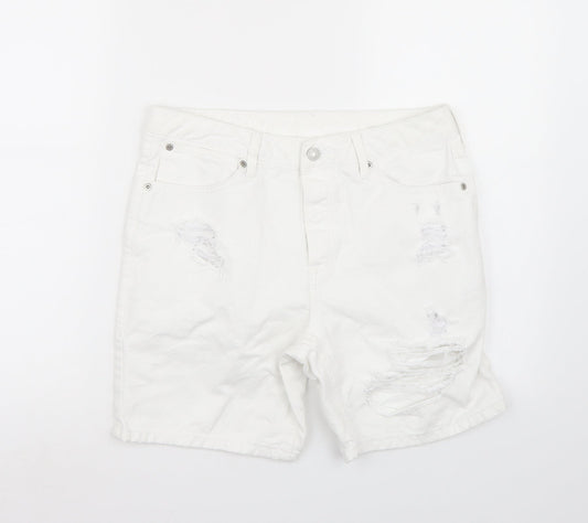 Womens UK Size 32 Preworn Regular Fit Bermuda Shorts