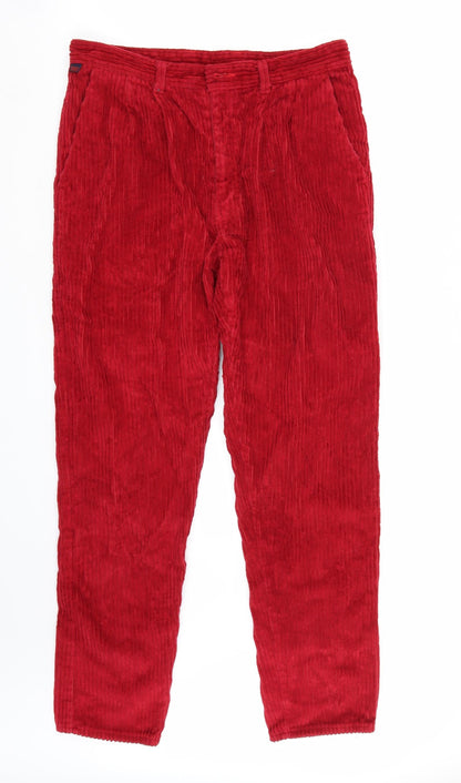 Sheen Womens Red   Straight Jeans Size S L30 in