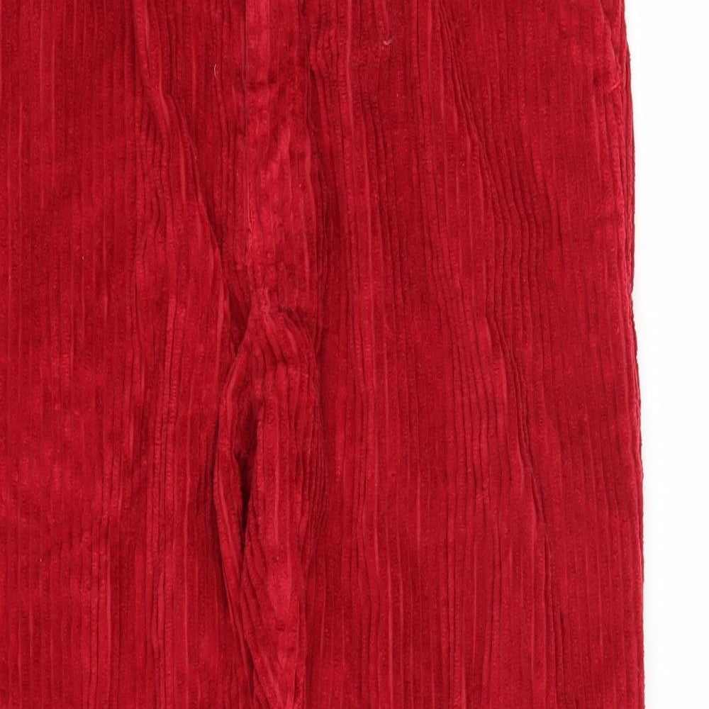 Sheen Womens Red   Straight Jeans Size S L30 in