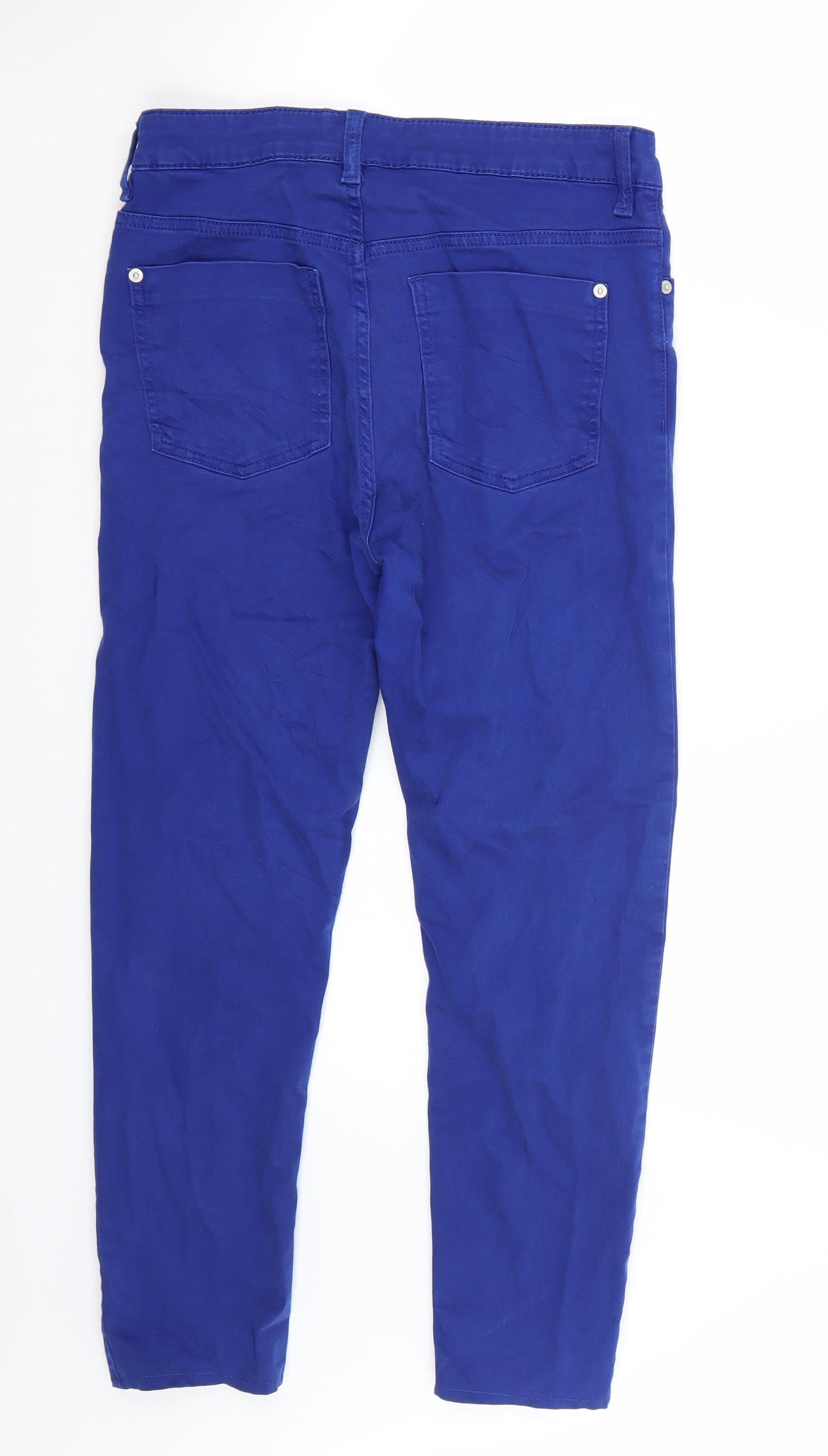 Womens UK Size 8 Marks and Spencer Regular Fit Straight Blue Jeans