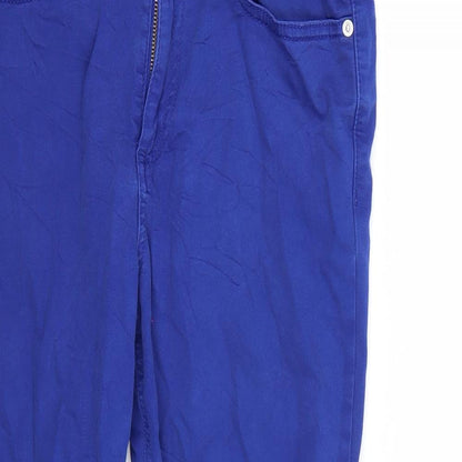 Womens UK Size 8 Marks and Spencer Regular Fit Straight Blue Jeans