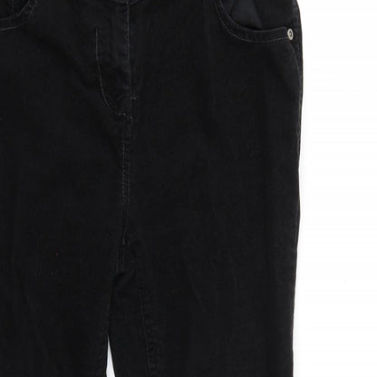 NEXT Womens Black   Straight Jeans Size 10 L30 in