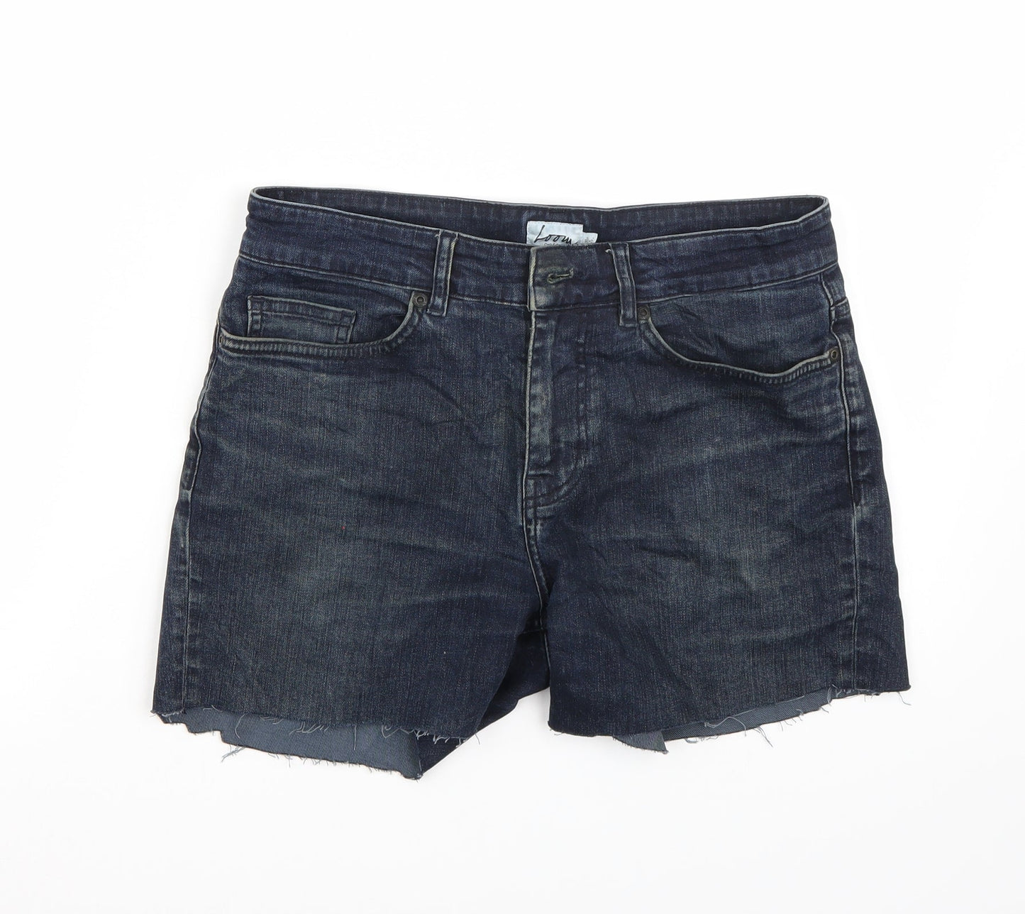 Loop Womens Blue   Cut-Off Shorts Size 31 in