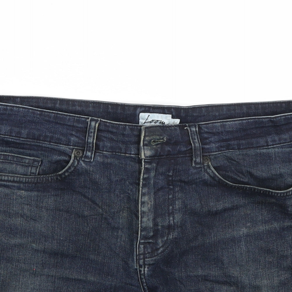 Loop Womens Blue   Cut-Off Shorts Size 31 in