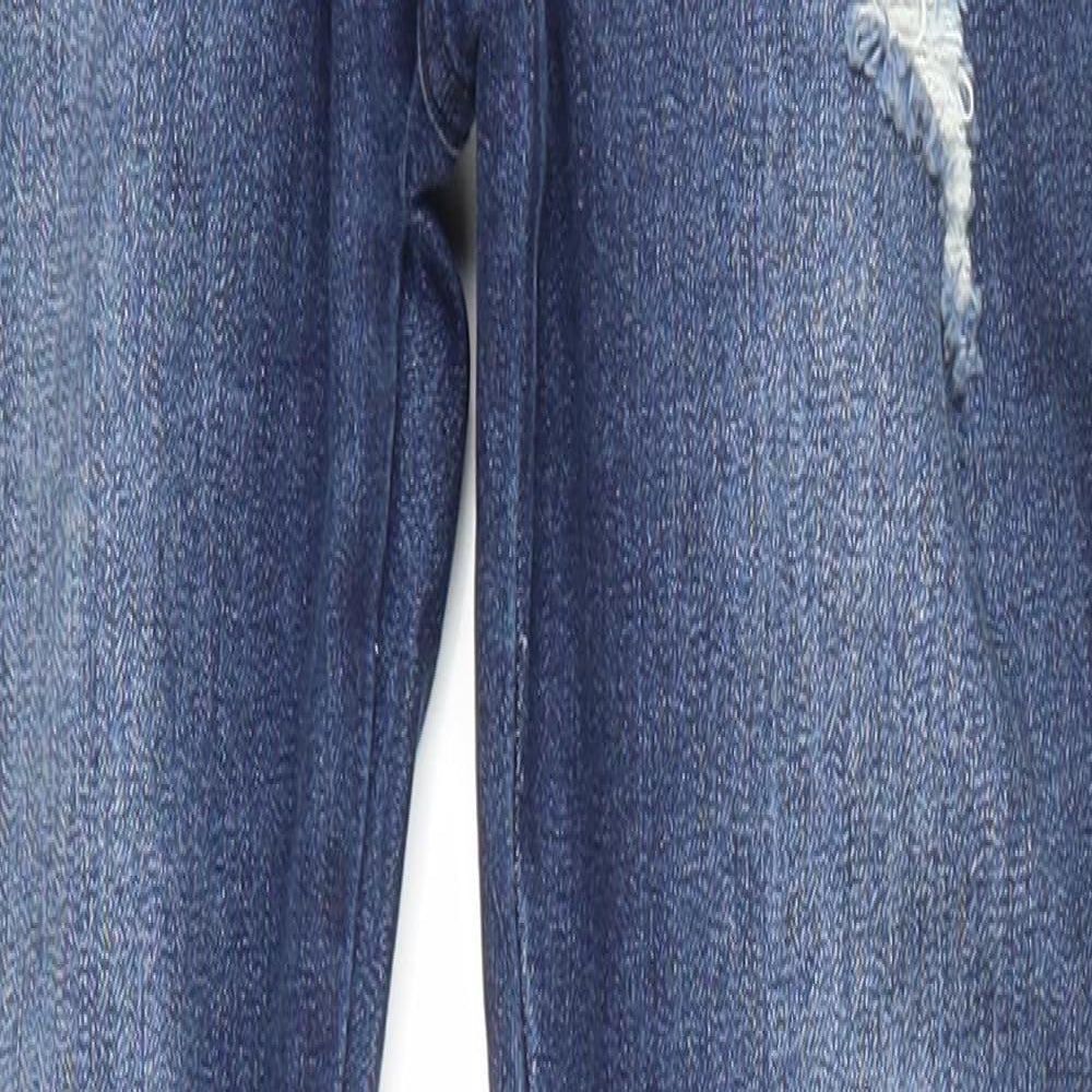 ILLUSIVE LONDON Womens Blue  Denim Mom Jeans Size XS
