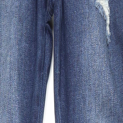 ILLUSIVE LONDON Womens Blue  Denim Mom Jeans Size XS