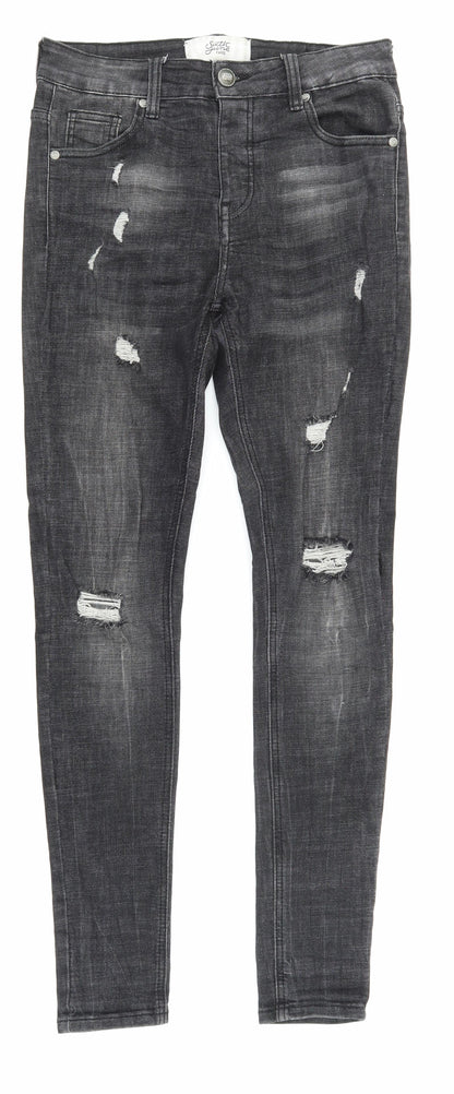 Sixth June Womens Black  Denim Skinny Jeans Size 10