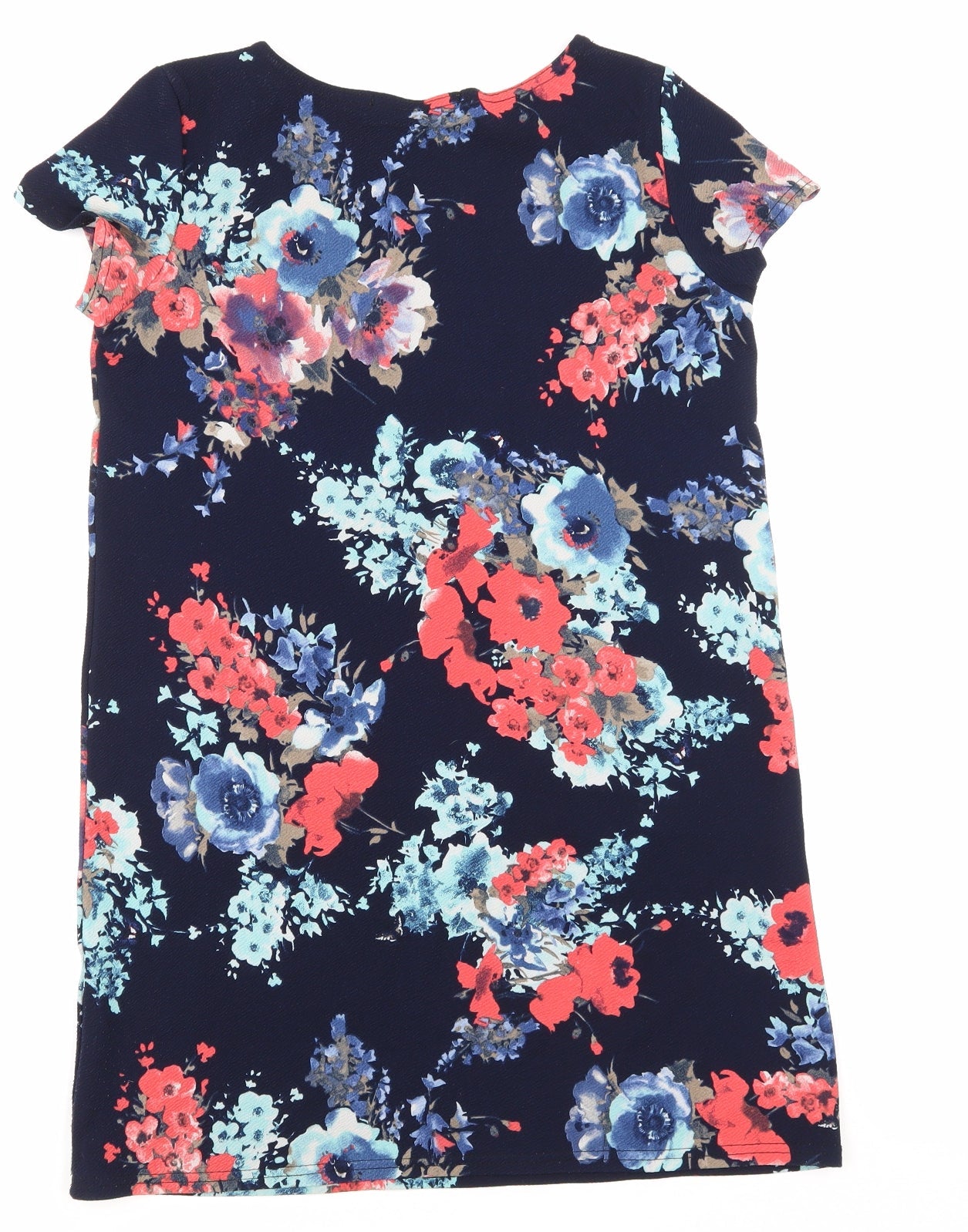 Boohoo Womens Blue Floral  Pencil Dress  Size 10