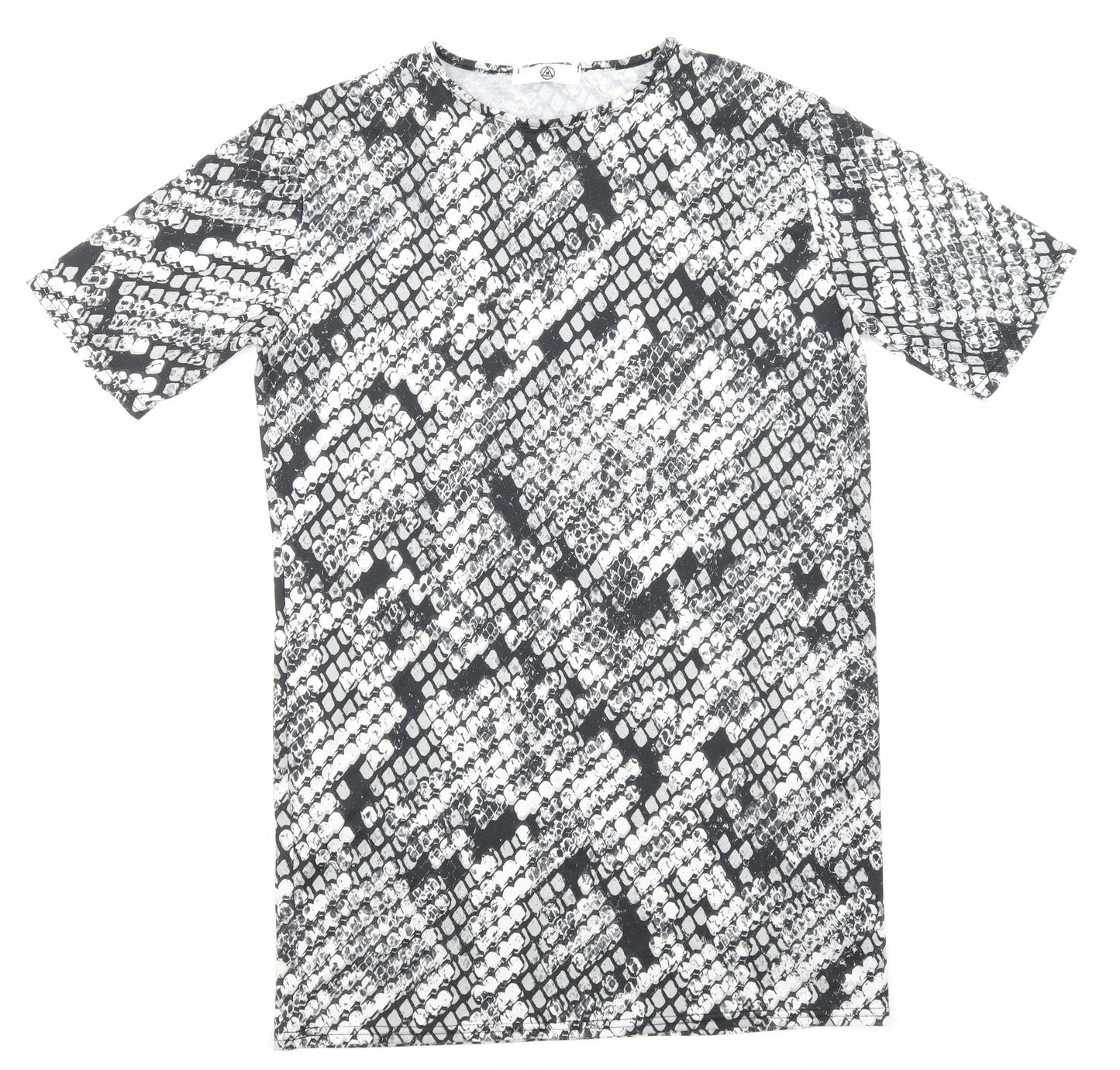 Missguided Womens Black Animal Print  Slip Dress  Size 6