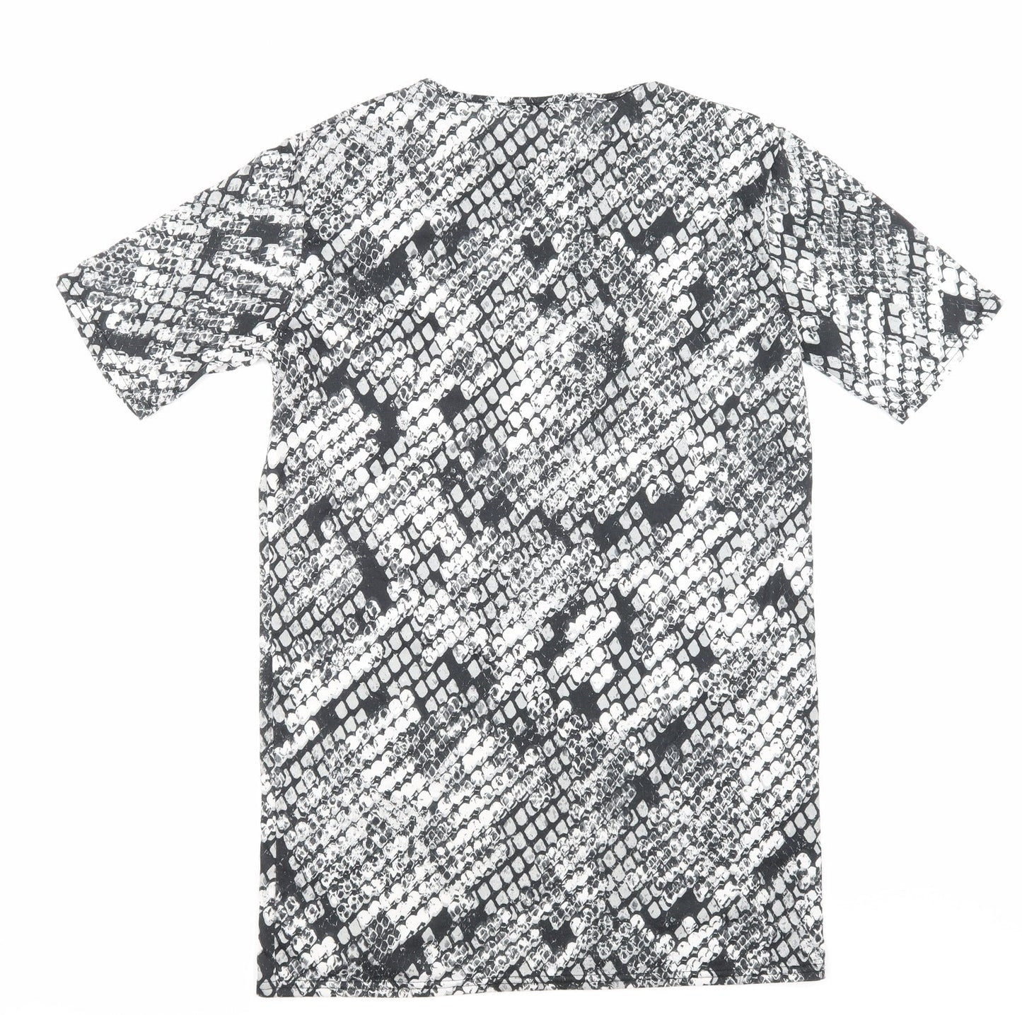 Missguided Womens Black Animal Print  Slip Dress  Size 6