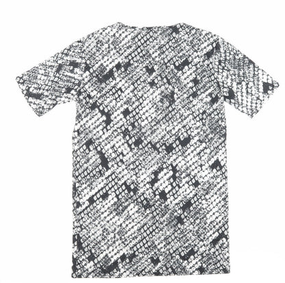 Missguided Womens Black Animal Print  Slip Dress  Size 6