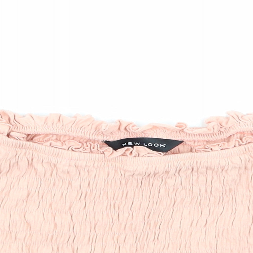 NewLook Womens Pink   Cropped T-Shirt Size 16