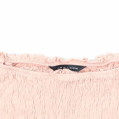 NewLook Womens Pink   Cropped T-Shirt Size 16