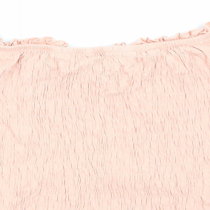 NewLook Womens Pink   Cropped T-Shirt Size 16